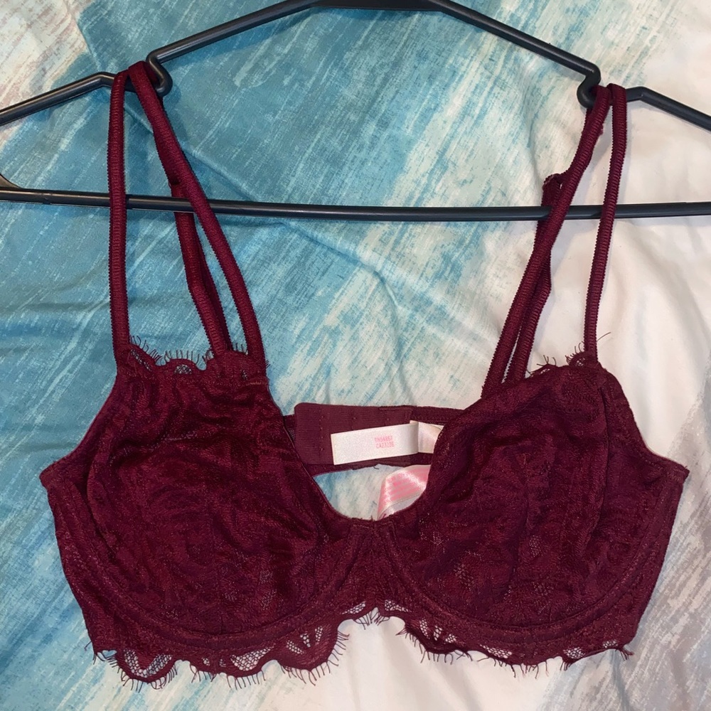 Victoria’s Secret PINK Unlined Lace Bra 32D